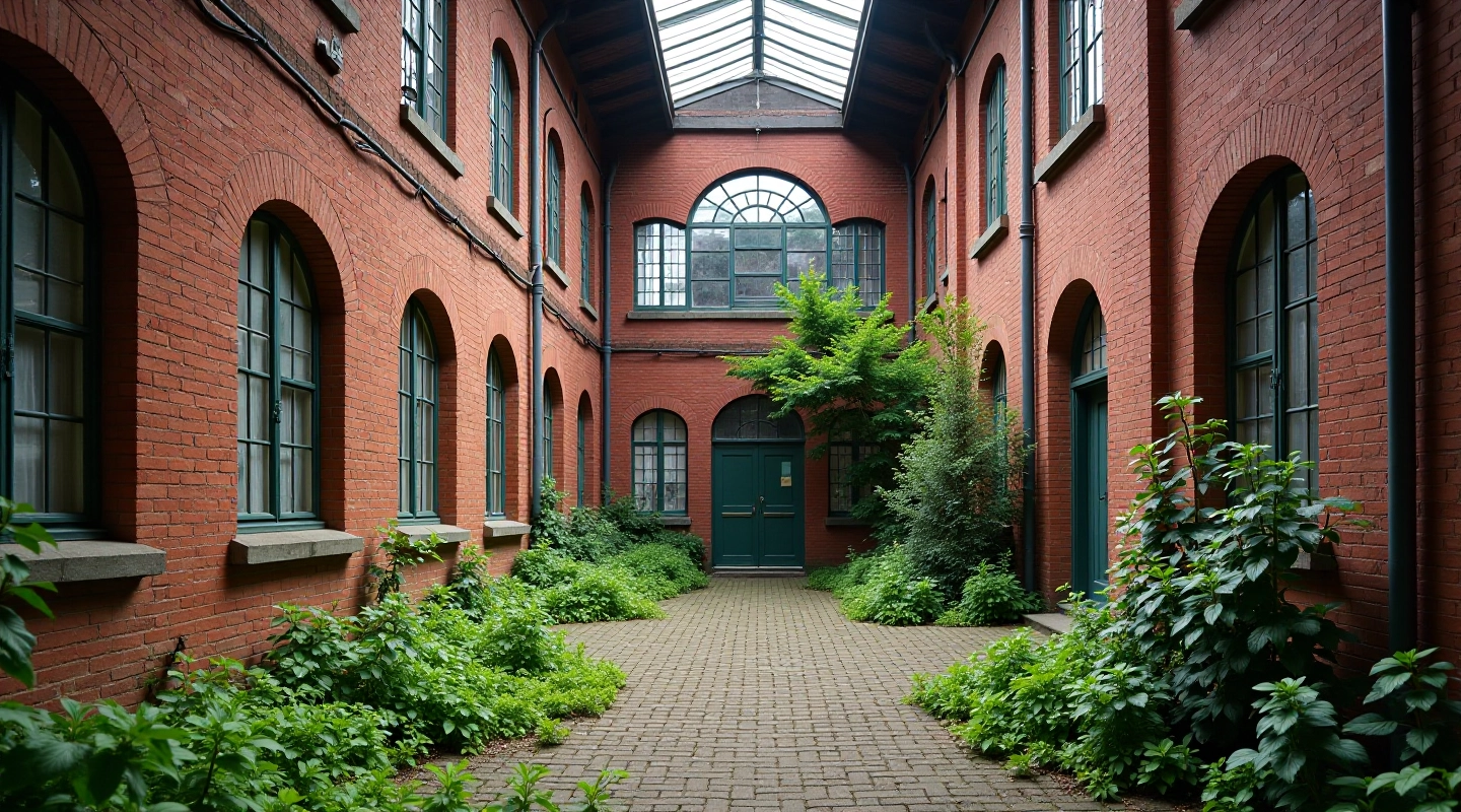 Senosios gamybos įrenginiai ir mūrinės fabrikų pastatos su istorine architektūra